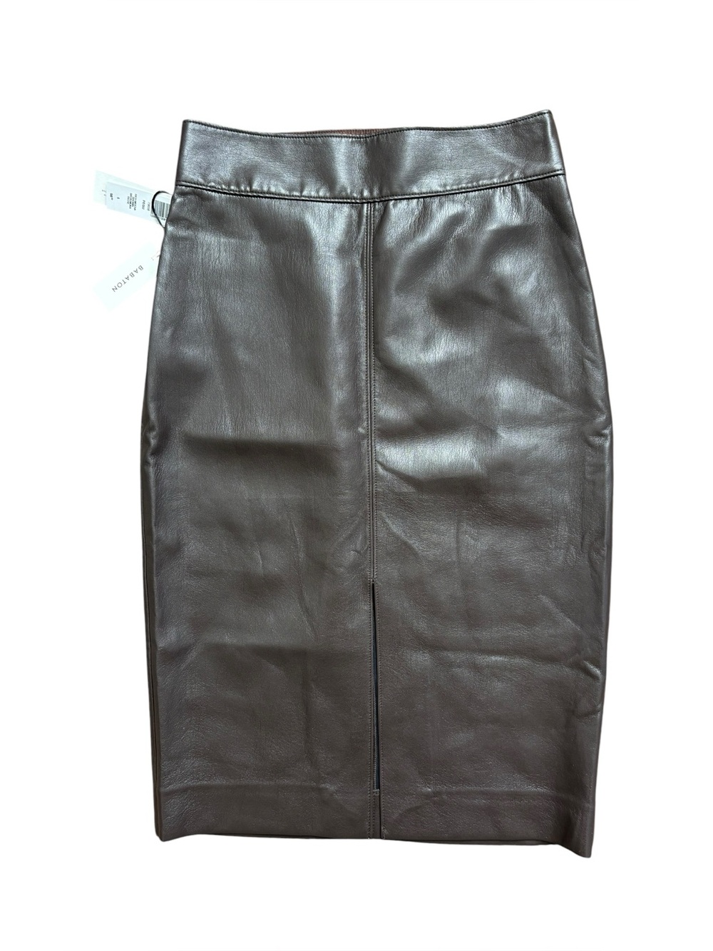 NWT Babaton PEGU brown skirt in rich mocha brown size 6.
